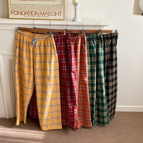 파자마파티 크리스마스 잠옷바지 커플잠옷 겨울 수면 피치기모