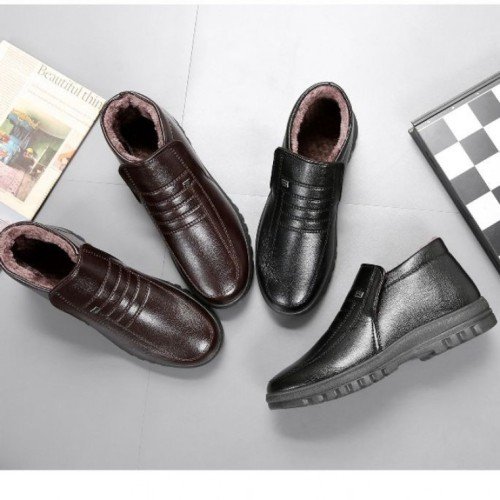 남성 방한화 안감 털구두 2색 겨울신발 방한부츠