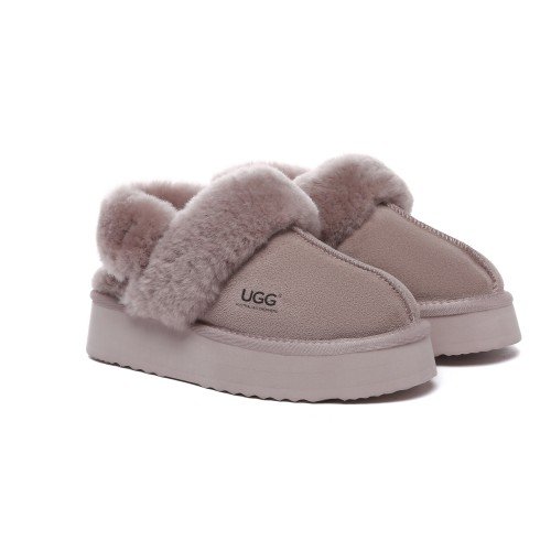 호주 에버어그 펀케트 무사 플랫폼 밴딩 여성 슬리퍼 체스넛 블랙 핑크 AS2077