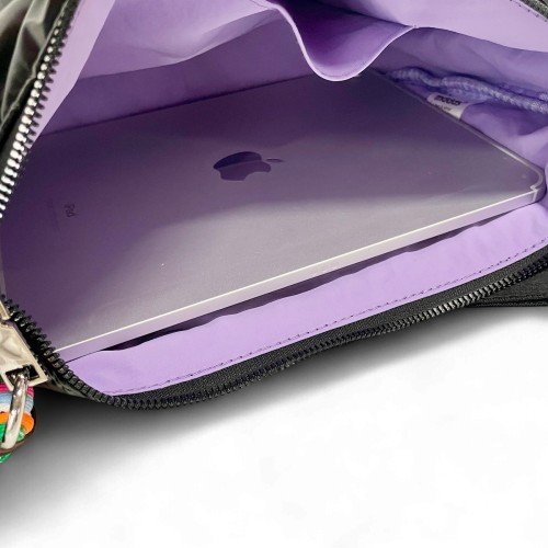 말랑백 패딩 크로스백 여행용 퀼팅 유럽여행가방 핸드폰 가벼운 반달 슬링백 해외 미니 겨울