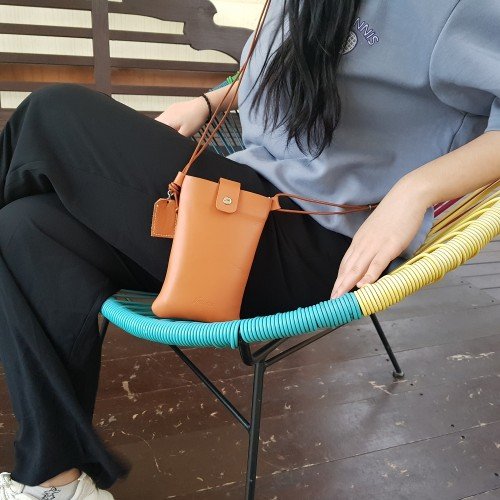 가죽공방 데일리 명품 소가죽 핸드폰가방 크로스백 미니백