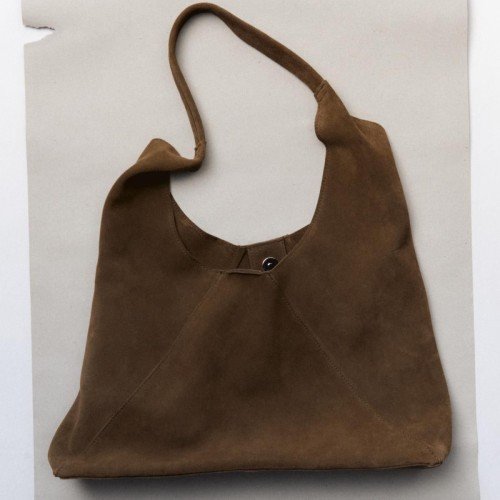 망고 소프트 스웨이드 베이직 호보백 브라운 17031145 VERDE BOSQUE