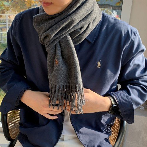 [백화점] 폴로 목도리 랄프로렌 울 머플러 여자 남자 커플 선물박스