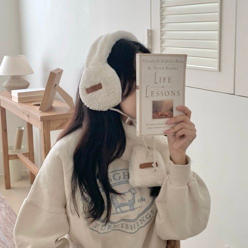 쁘띠 목도리 남자 여자 아이보리 커플 미니 니트 울터치 짧은 숏 부드러운 머플러 아이보리