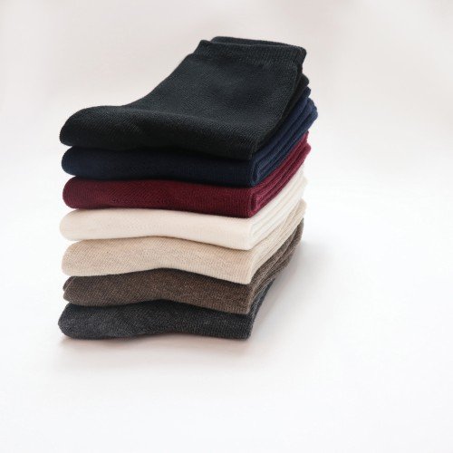 여성 무압박 면양말 무지 흰색 데일리 여자삭스 세트