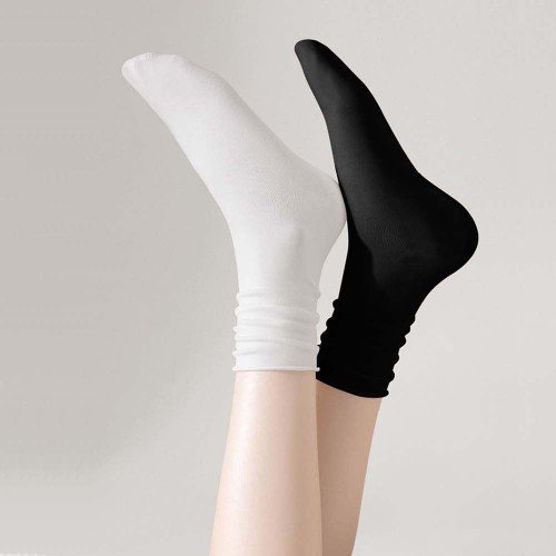 에멜강스 얇은 면 스타킹양말 무지 골지 무압박 시스루 양말 여름양말