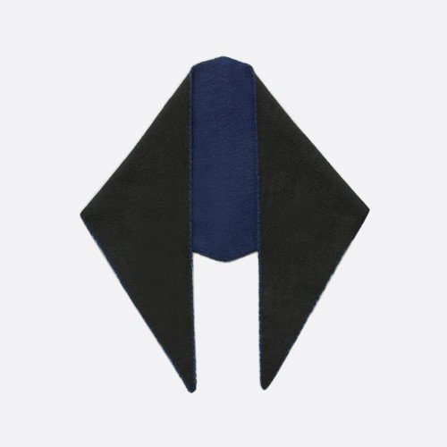 프리미엄 캐시미어 양면삼각스카프-블랙+네이비