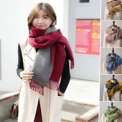 부드러운 여성 캐시미어 머플러 데일리 여자 캐시미어 머플러 따뜻한 겨울