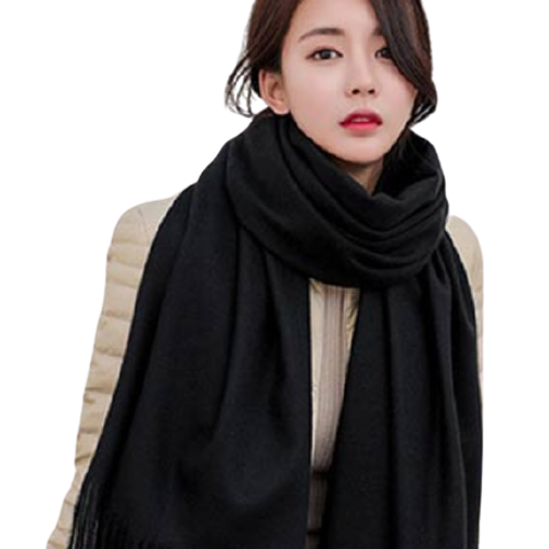 모던 심플 버진울 코스르 예쁜 캐시미어 머플러 커플 목도리 1+1 세트 여성