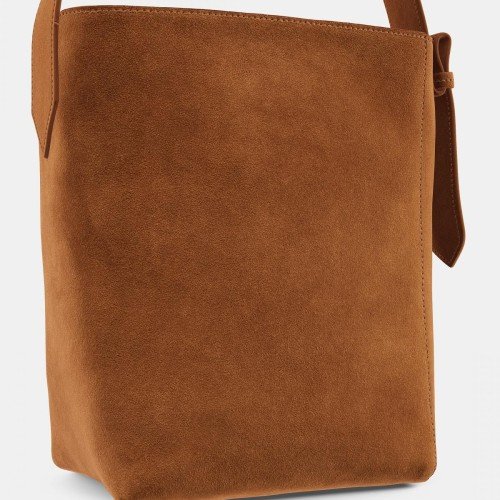 자라 스웨이드 쇼퍼백 버킷백 6150/610 DARK TAN