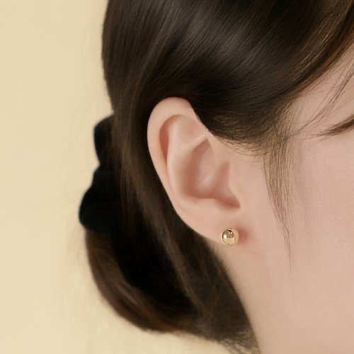 14k 샤이닝 골드볼 금볼 귀걸이 기본 데일리 귀막힘 방지 장침