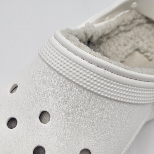 [국내매장판] 크록스 털슬리퍼 클로그 겨울 털신 키높이 방한 사무실 실내화 화이트(클래식 플랫폼), 260