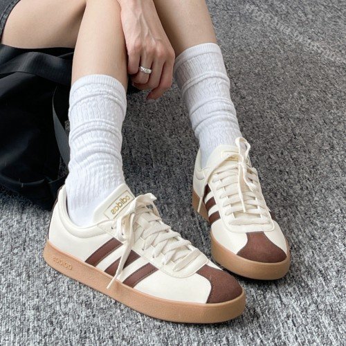 아디다스 삼바 코트 남성 VL 스니커즈 크림 브라운, 265