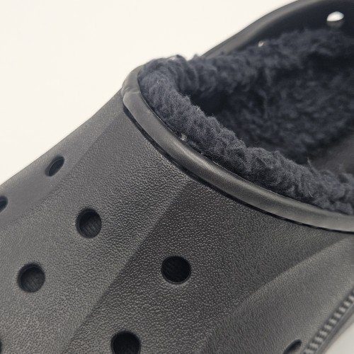 [국내매장판] 크록스 털슬리퍼 클로그 겨울 털신 키높이 방한 사무실 실내화 블랙(바야 플랫폼), 220