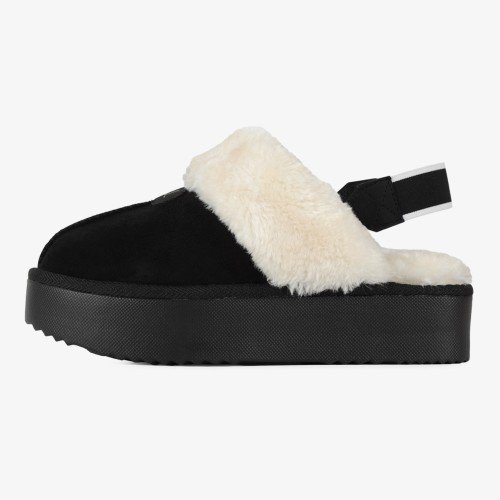 벨유 키높이 통굽 겨울 방한 털 슬리퍼