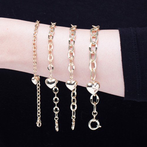 14k 18k 할로우 프리모 그랑데 체인 금 팔찌