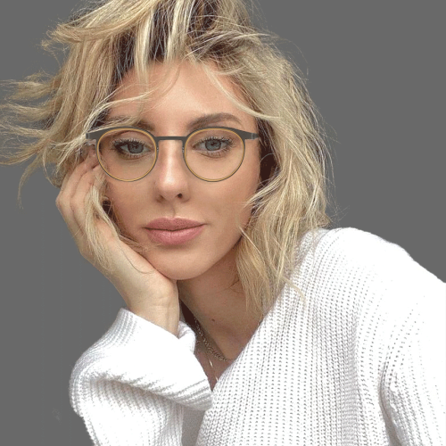 아키하루 6599 가벼운 베타 티타늄안경테 블루라이트차단 남자 여자 시력보호 패션 안경