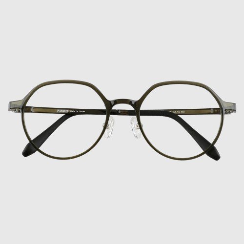 블루라이트차단 다각형 뿔테 자외선 울템 안경테 변색렌즈안경