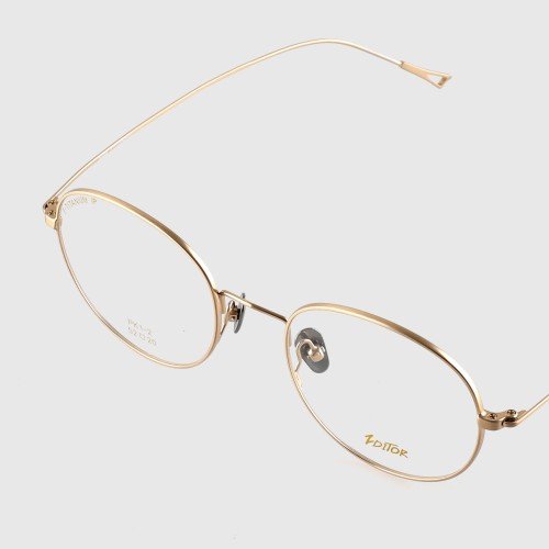 실버 금테 티타늄 안경테 가벼운 초경량 안경 블루라이트차단