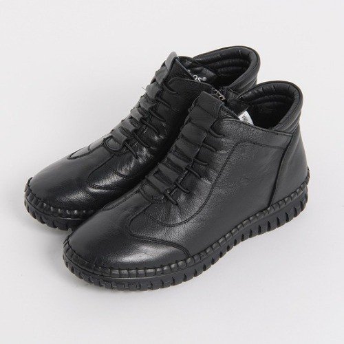 엄마옷 조이마담 A4472 밴딩라인 소가죽 앵글부츠 중년여성신발