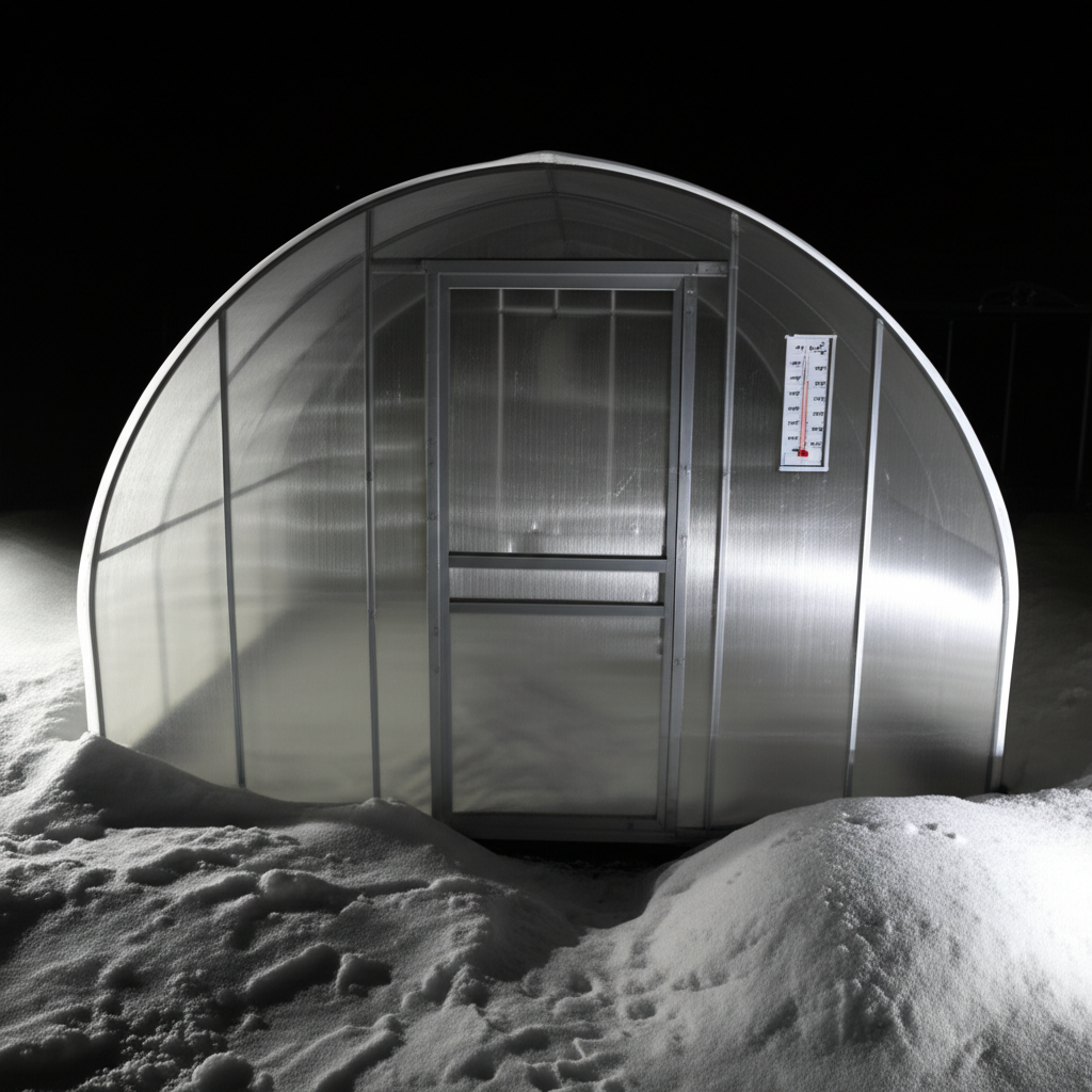 영하 18도 비닐하우스 - 1