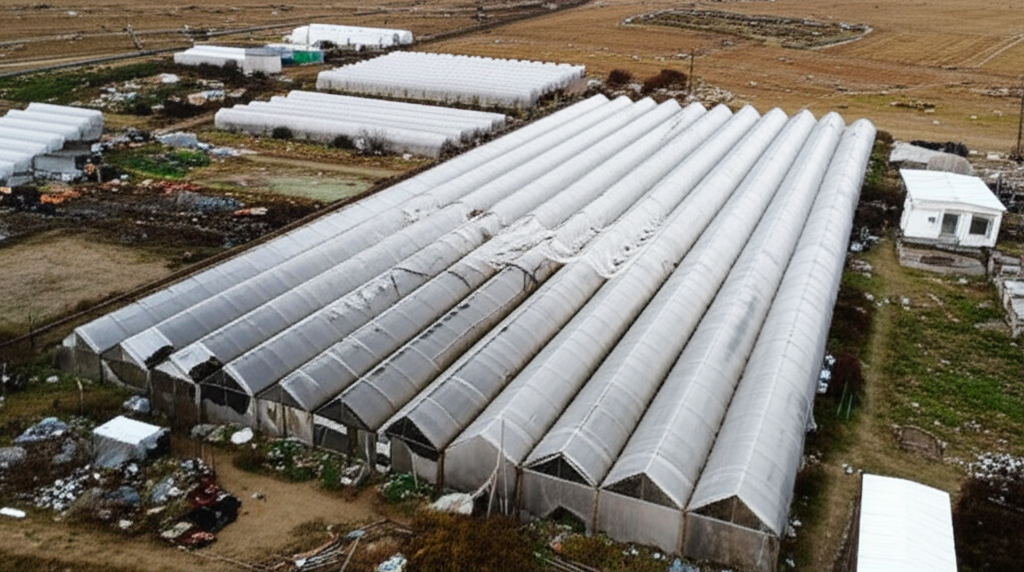 영하 18도 비닐하우스