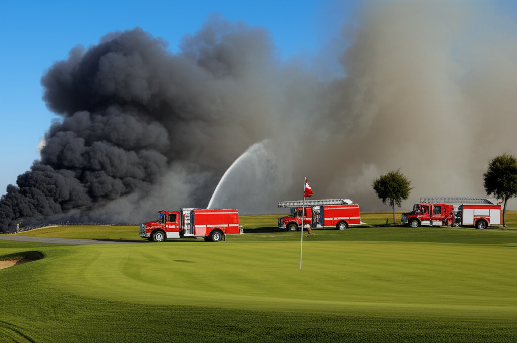 부산 기장 골프장 화재 - 1