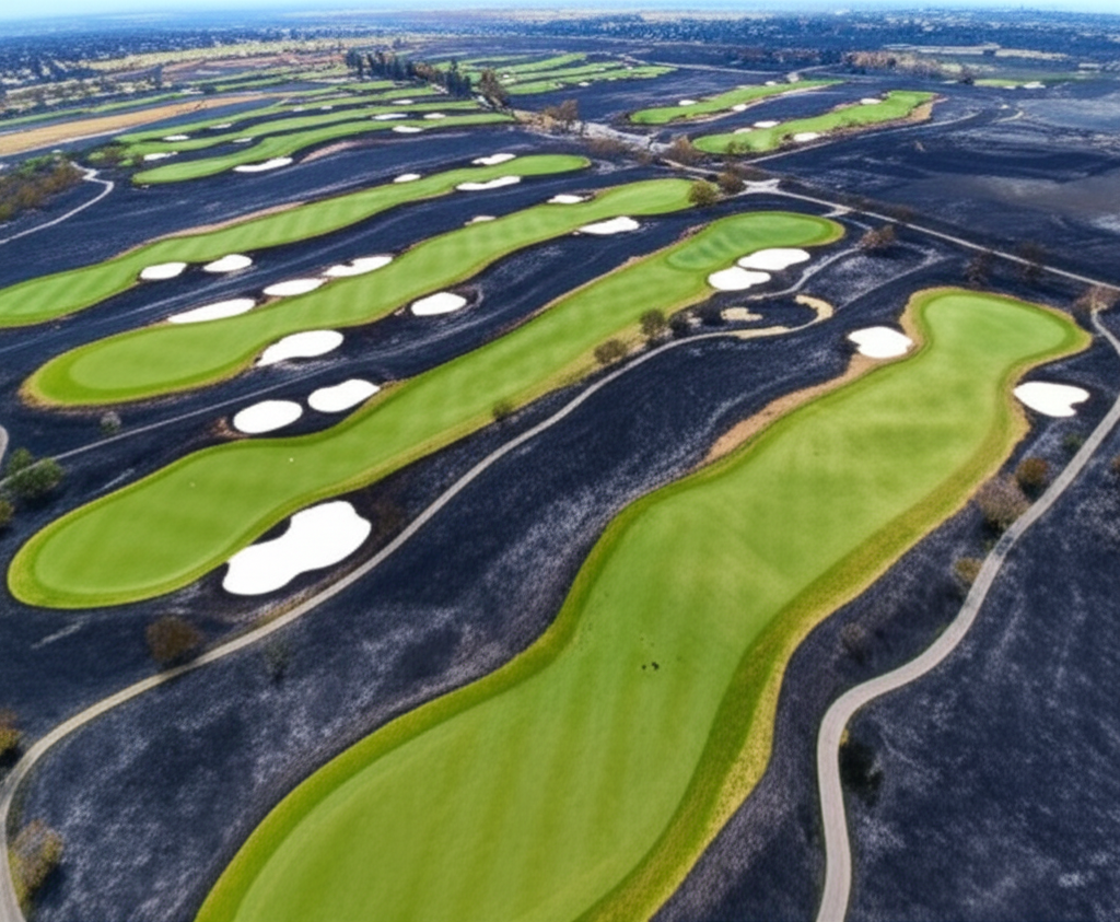 부산 기장 골프장 화재