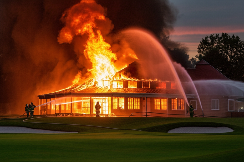 부산 기장 골프장 화재