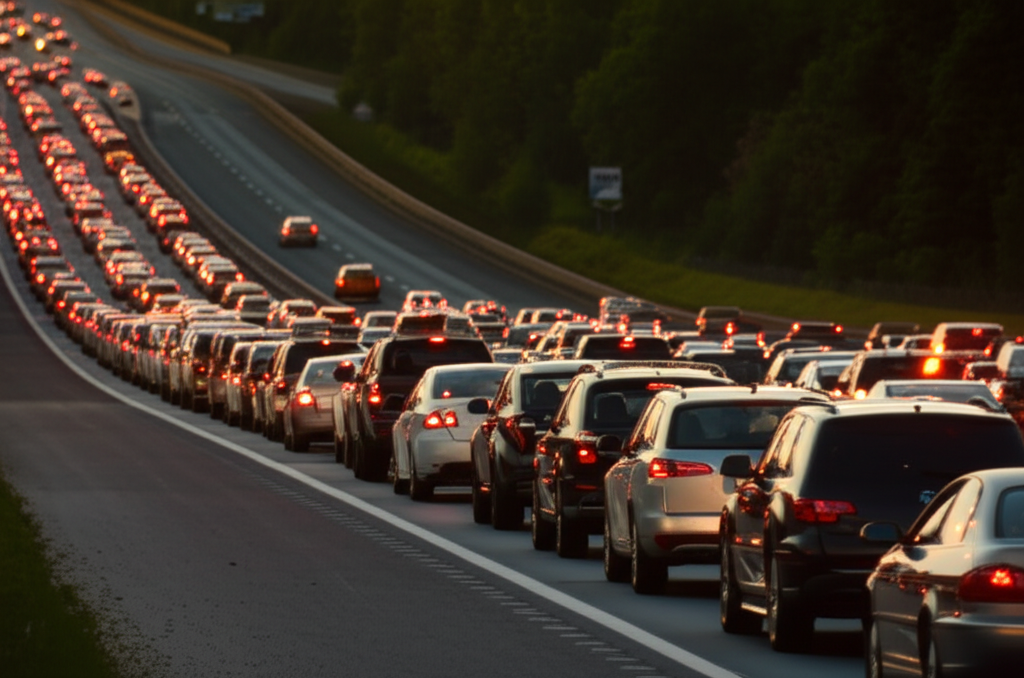 귀경길 교통정체 - 1
