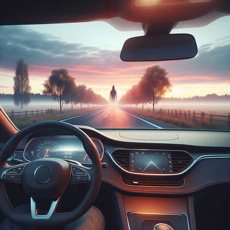 운전 중 미상 물체 충돌 사고