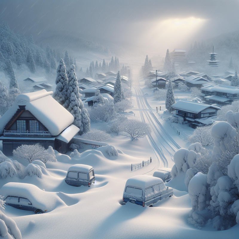 일본 폭설로 30명 사망 물류 대란