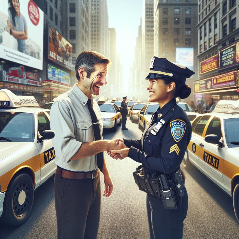 택시기사의 용감한 행동과 경찰 표창