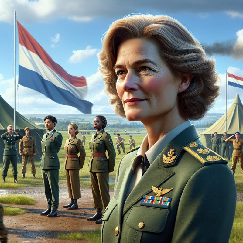54세 네덜란드 왕비 군대 입대