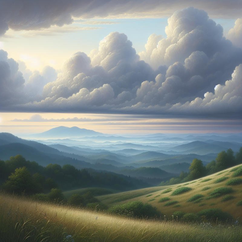 흐린 날씨 예보와 구름 상태