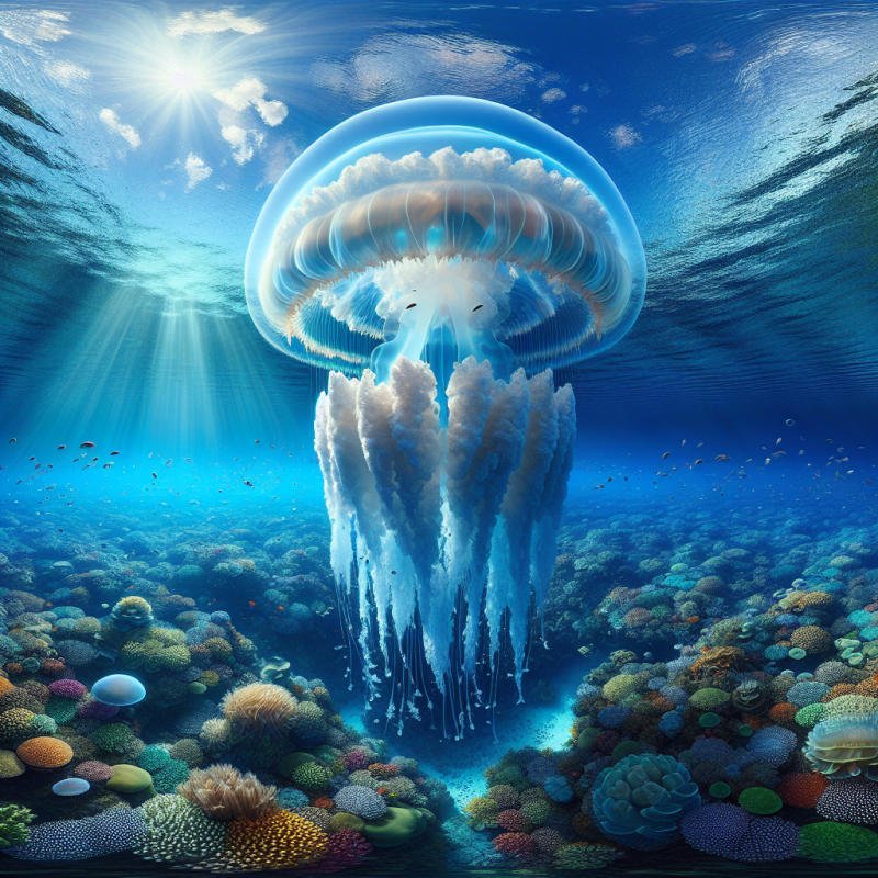 9m 팔 길이의 거대 해파리 발견