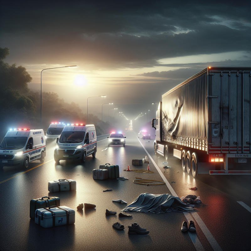 조수석 탑승자 사망 화물차 기사 사망